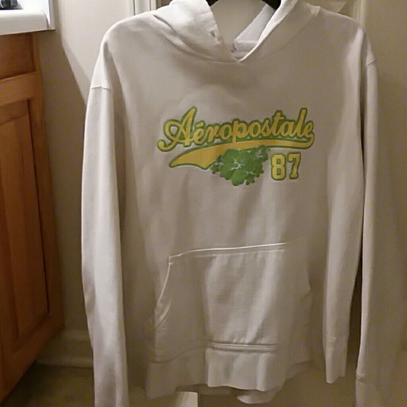aeropostale Tops - Size large white hoodie